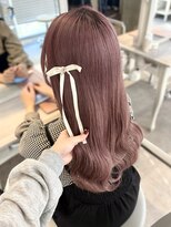 カシュカシュ 表参道(cache cache)&nbsp;ブリーチカラー/ピンクベージュ/ピンクカラー