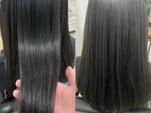 ダメージを抑えて理想の色味へ。独自の配合でツヤと透明感を引き出し、素材美を活かした「育てるカラー」