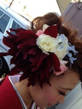 ヘアーアンドハッピー ココバーキン(Hair&Happy CoCoBirkin) 成人式　卒業式　Flower decoration　２