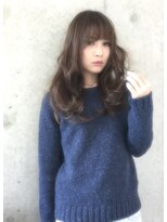 アレーン ヘアデザイン(Alaine hair design) アンニュイバング × リッジカールセミロング