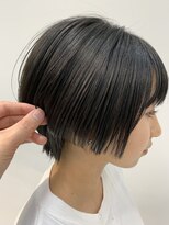 テトヘアー(teto hair) short(なんちゃって黒髪、グレー、ショートボブ、くびれボブ)