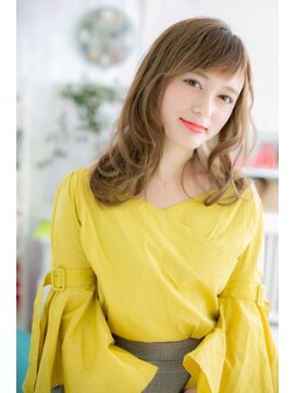 ミック ヘアアンドメイク アップ 駒込店(miq Hair&Make up) オリーブカラーオンブレ★外国人風グラマラスくびれミディ