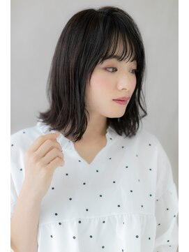 カバーヘア ブリス 上尾西口店(COVER HAIR bliss) □シースルーバング小顔外ハネくびれボブ204★上尾20代30代40代