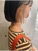 ミニボブ×インナーベージュ
