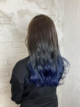 プライズ アイリス 池袋東口店(prize Iris) ブルーグラデーション10代20代11000円