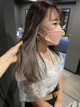 ボアップ 京橋店(boappu) #インナーカラー　#グレー　#シルバー