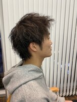 スピンオフシフト(SPIN-OFF SHIFT)&nbsp;ブロなしアップバング 【SPIN-OFF SHIFT 大名 メンズカット】