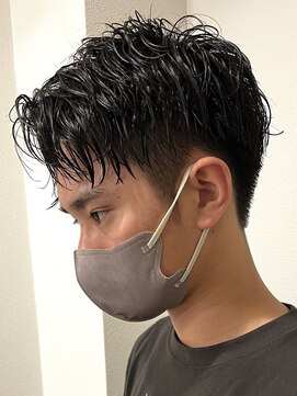 メルト 吉祥寺(melt) 長谷川/ 就活メンズヘアおしゃれ黒髪短髪アップバング 刈り上げ