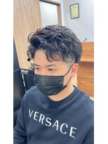 セカンド(2ND)&nbsp;ナチュラルフェード×スパイラルパーマ