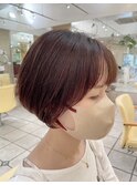 大人可愛い20代30代40代ひし形ショートボブ