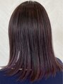 イースタイルコムズヘア 柳通り店(e-style com's hair)&nbsp;境がはっきりしない、毛先に向かうほど自然にパープルに！