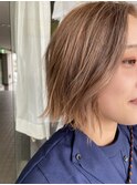 ☆大人似合わせミルクティーベージュくびれボブ