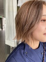 イロ(iro*) ☆大人似合わせミルクティーベージュくびれボブ