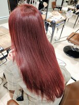 【ブリーチ無し】9トーンピンクカラー
