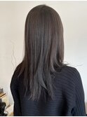 グレーベージュカラーダークアッシュベージュくすみカラー黒髪