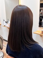 トランクゥイル(TranQuil) ブリーチなしカラー大人かわいいショコラアッシュミディ20代30代