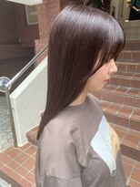 トゥーリ 長崎葉山店(tuuli)&nbsp;髪質改善カラーピンクバイオレット