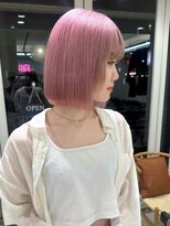 ガーデンヨコハマ(GARDEN YOKOHAMA) ハイトーンピンクホワイトミニボブブリーチデザイン小顔シアー冬