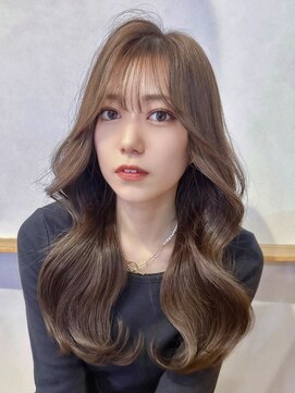 シー(See.) 韓国ヘアレイヤーカット顔周りカットブリーチなしダブルカラーA