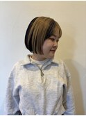 切りっぱなしボブ