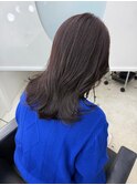 髪質改善*ラベンダーグレージュ*外巻きウェーブ*【Zina札幌】