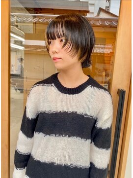 カフネ ジュントス ヨロ(Cafune' juntos YOLO) マッシュボブ×インナーカラー　20代　30代◎