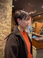 チヴォリ(CIVOLI)&nbsp;耳掛けショートボブ×レッドブラウン