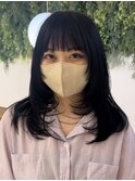 美髪カールシアーカラーピンクブラウンエアリーロングセミディ
