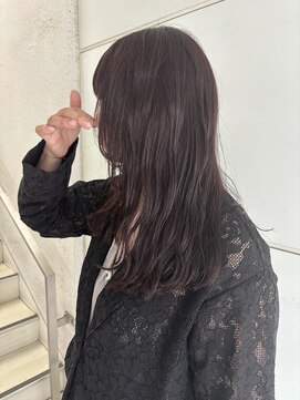 インビテーション(invitation) ボルドールビーピンクとウェーブ巻き