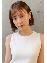 ルーストヘアー(Roost hair) ストレートボブ × シースルーバング/10代/20代/30代