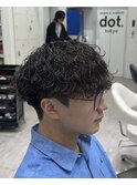 モードVマッシュ×波巻きパーマ