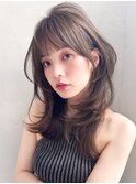 小顔ハッシュカットクラゲヘアーココアベージュオリーブグレー