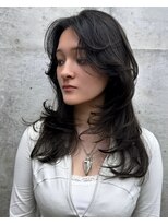 ヌエン 渋谷(NU/EN)&nbsp;海外レイヤー/ロングレイヤーハッシュカット/小顔くびれレイヤー