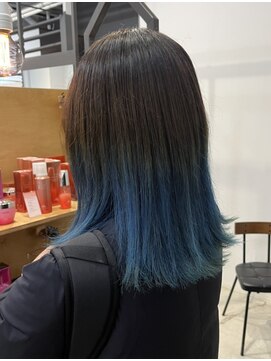 リンダ(LINDA) ターコイズ/グラデーション/ダブルカラー[札幌美容室LINDA]