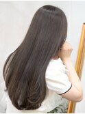 Ally宍戸髪質改善、ブリーチなしカラー、グレイベージュ