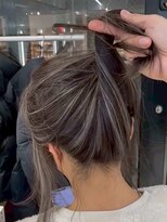 オニキス 原宿(ONYX)&nbsp;r46 白髪白髪ぼかしハイライトバレイヤージュ50代ミディアム