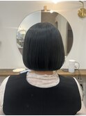 ブリーチ1回　ダークグレー×ボブ　【春日部　久喜】