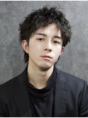 スパイキーショート×ツイストスパイラルパーマ×大人men's