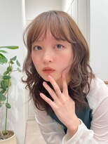 ガーデンヨコハマ(GARDEN YOKOHAMA) イメチェン ピンクベージュ 前髪 ニュアンスパーマ