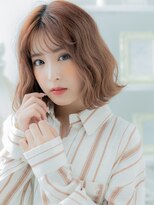 カバーヘア 上尾西口店(COVER HAIR)&nbsp;★ダスティピンクベージュ小顔ゆるふわボブパーマ20代30代★2