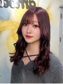柔らかボルドーカラー