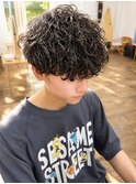 岡山メンズサロン20代30代波巻きツイストスパイラルパーマ