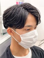 エルマーク 本山(L-MARK)&nbsp;フェザーパーマ/カルマパーマ/メンズ/韓国/眉毛/センターパート