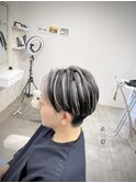 34. ハイライトショート/マッシュショート/デザインカラー