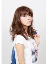アース 横浜店(HAIR&MAKE EARTH) 流し前髪 ゆる巻きヘア【EARTH横浜店】