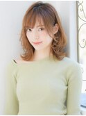レイヤーたっぷりミディアムヘア 浅草 美容室