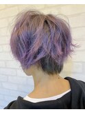 【バイオレットグラデーション】個性派ショート
