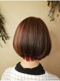 ダブルカラーデザインボブ
