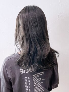 アイティーバイアルバム 八王子店(IT by ALBUM) グレーロング_Aラインボブかきあげロング_ba337951