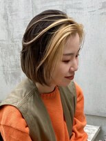 クリープ(Cleep) 前下がりボブ×フェイスフレーミングカラー